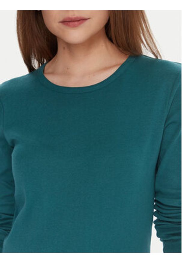 United Colors of Benetton - United Colors Of Benetton Bluzka 3GA2E16F9 Niebieski Regular Fit. Kolor: niebieski. Materiał: bawełna