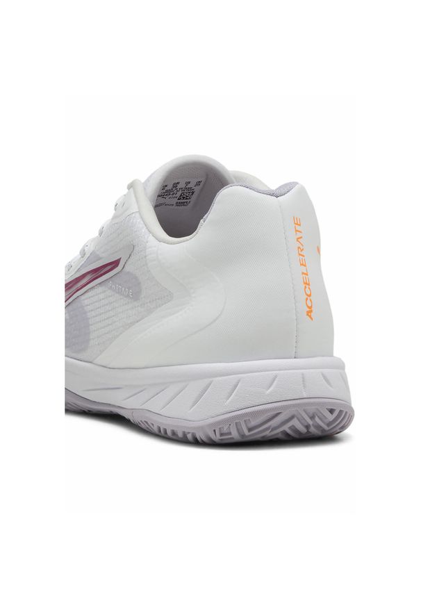 Puma - Damskie buty do piłki ręcznej Accelerate Turbo 4 PUMA. Kolor: biały, wielokolorowy, różowy, fioletowy