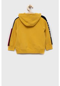 TOMMY HILFIGER - Tommy Hilfiger bluza kolor żółty z kapturem gładka. Okazja: na co dzień. Typ kołnierza: kaptur. Kolor: żółty. Długość rękawa: raglanowy rękaw. Wzór: gładki. Styl: casual #3