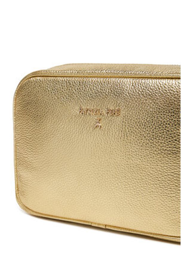Patrizia Pepe Torebka 8B8985/L138-Y254 Złoty. Kolor: złoty. Materiał: skórzane