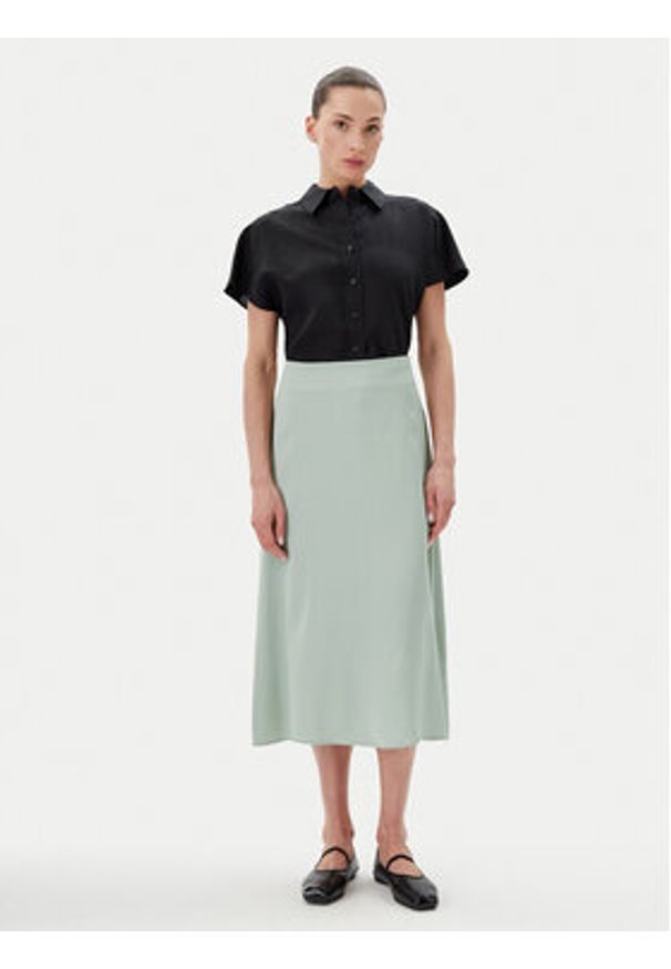 Marc O'Polo Spódnica midi 502 1328 20009 Zielony Relaxed Fit. Kolor: zielony. Materiał: wiskoza