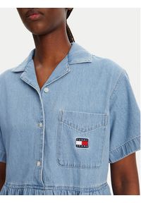 Tommy Jeans Sukienka jeansowa DW0DW20372 Niebieski Relaxed Fit. Kolor: niebieski. Materiał: bawełna #6