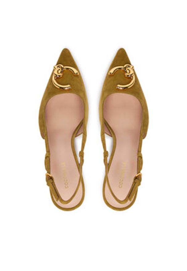 Coccinelle Czółenka C-Me E4 SB2 21 01 01 Zielony. Kolor: zielony. Materiał: zamsz, skóra