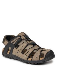 Geox Sandały Uomo Sandal Strada U4524C 000EK C6738 Brązowy. Kolor: brązowy. Materiał: skóra #4