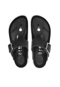 Birkenstock Japonki Gizeh Big Buckle 1023337 Czarny. Kolor: czarny. Materiał: nubuk, skóra #1