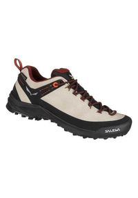 Buty trekkingowe damskie Salewa Wildfire Leather Gtx. Kolor: beżowy. Materiał: zamsz, materiał, syntetyk. Szerokość cholewki: normalna