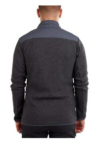 FUNDANGO - Polarowy sweter męski Fundango Flame Hybrid. Kolor: szary. Materiał: polar. Sezon: zima. Sport: turystyka piesza
