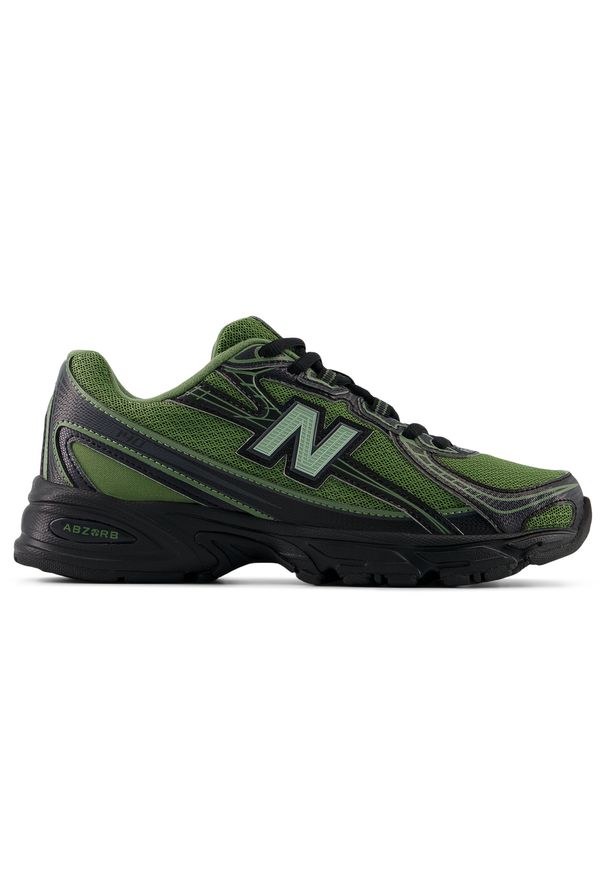 Buty dziecięce New Balance G740741 – zielone. Kolor: zielony. Materiał: materiał, syntetyk. Szerokość cholewki: normalna. Sezon: lato. Sport: turystyka piesza