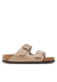 Birkenstock Klapki Arizona Bs 552813 Beżowy. Kolor: beżowy. Materiał: nubuk, skóra #1