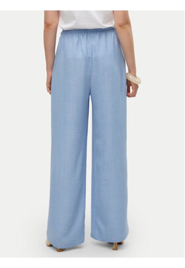 Vero Moda Spodnie materiałowe Melaney 10316385 Niebieski Loose Fit. Kolor: niebieski. Materiał: syntetyk