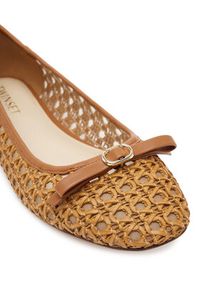 TwinSet - TWINSET Baleriny 251TGT030 Brązowy. Kolor: brązowy. Materiał: skóra #3