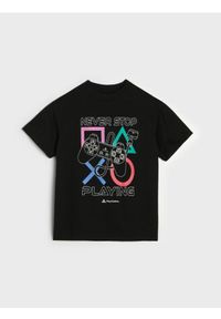 Sinsay - Bawełniana koszulka Playstation - czarny. Kolor: czarny. Materiał: bawełna #1