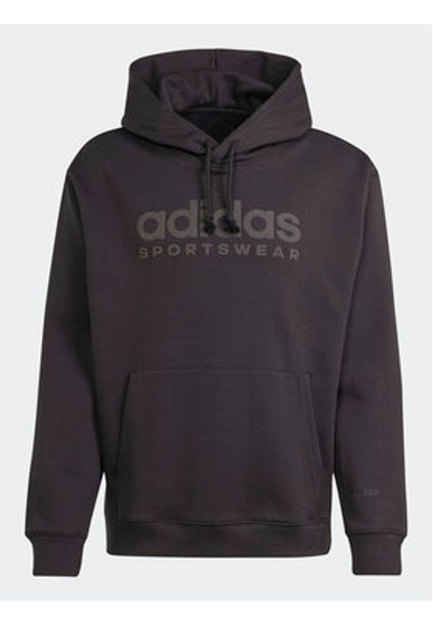 Adidas - adidas Bluza All Szn Fleece Graphic IW1202 Czarny Loose Fit. Kolor: czarny. Materiał: bawełna