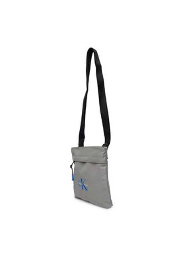 Calvin Klein Saszetka Bold Flatpack LV04D3178G Szary. Kolor: szary. Materiał: materiał