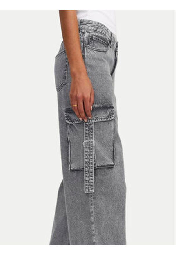 JJXX Jeansy Tokyo 12267831 Szary Wide Leg. Kolor: szary