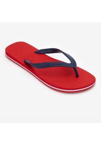 OLAIAN - Japonki męskie Olaian 500. Okazja: na plażę. Kolor: czerwony, niebieski, wielokolorowy. Materiał: materiał. Styl: sportowy