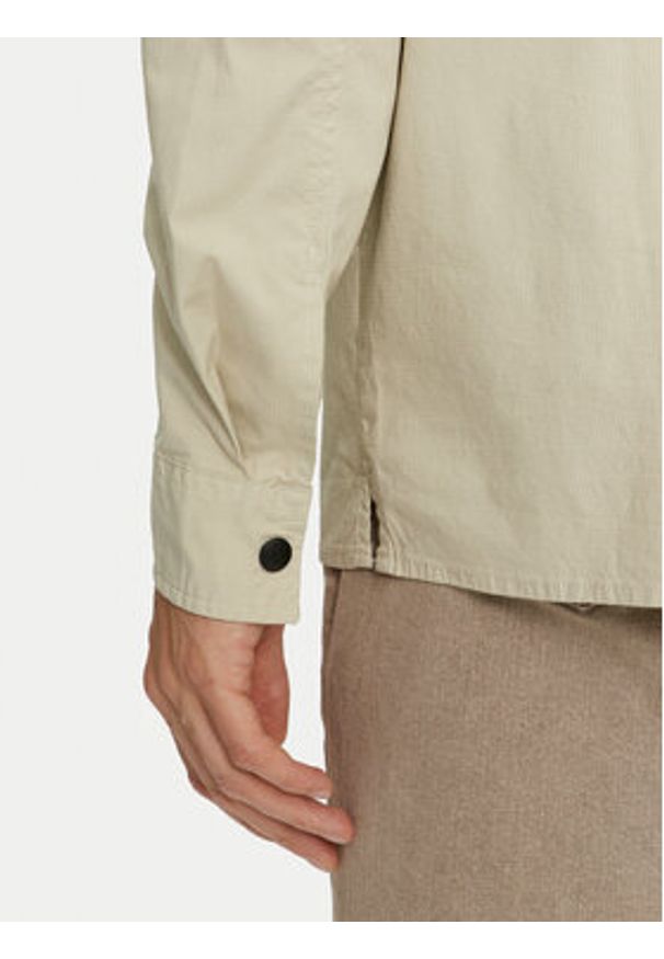 Calvin Klein Jeans Koszula Cargo J30J326970 Beżowy Regular Fit. Kolor: beżowy. Materiał: bawełna
