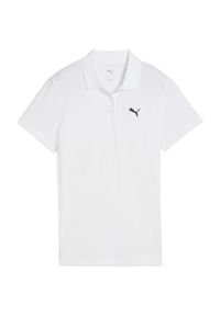 Koszulka damskie Puma Ess Polo. Typ kołnierza: polo. Kolor: biały. Materiał: materiał, bawełna #1