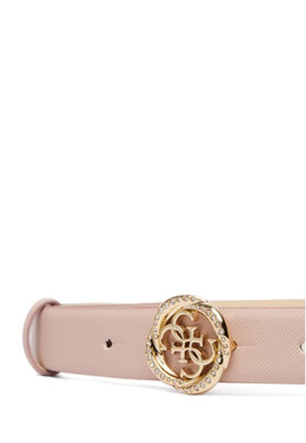 Guess Pasek Damski BW9343 P6225 Różowy. Kolor: różowy. Materiał: skóra