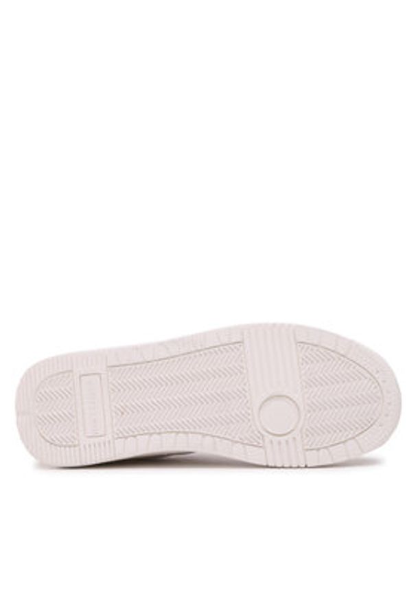 Trussardi Jeans - Trussardi Sneakersy 79A00844 Biały. Kolor: biały. Materiał: skóra