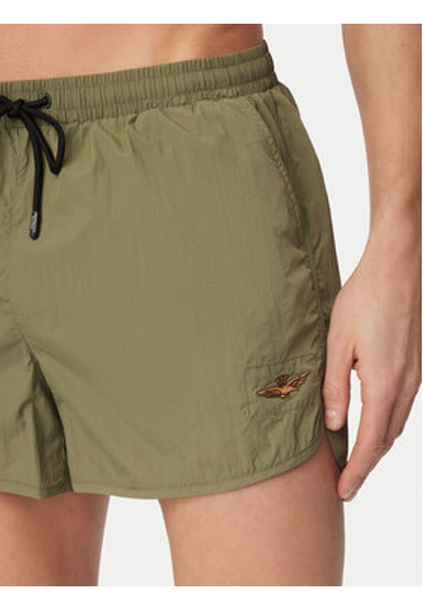 Aeronautica Militare Szorty kąpielowe 261BW0231UCT04311 Zielony Regular Fit. Kolor: zielony. Materiał: syntetyk