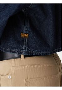 G-Star RAW - G-Star Raw Koszula jeansowa D26851-E090 Granatowy Boxy Fit. Kolor: niebieski. Materiał: bawełna #4