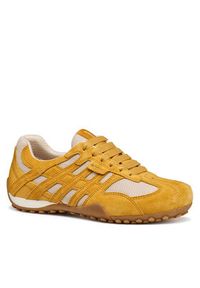 Geox Sneakersy D Snake Original D65B0A 01420 C2V1S Żółty. Kolor: żółty. Materiał: zamsz, skóra #2
