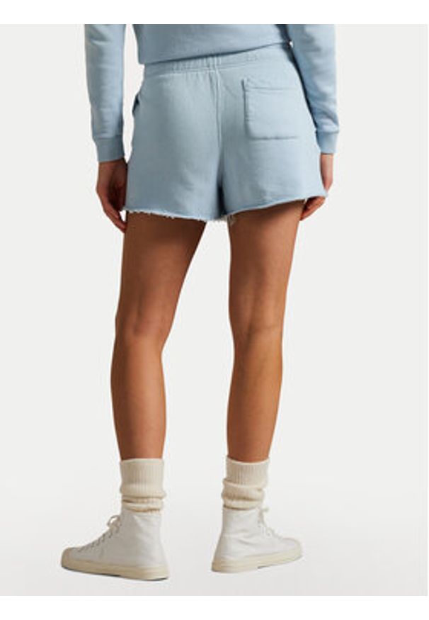 Polo Ralph Lauren Szorty sportowe 211965103002 Błękitny Straight Fit. Kolor: niebieski. Materiał: bawełna