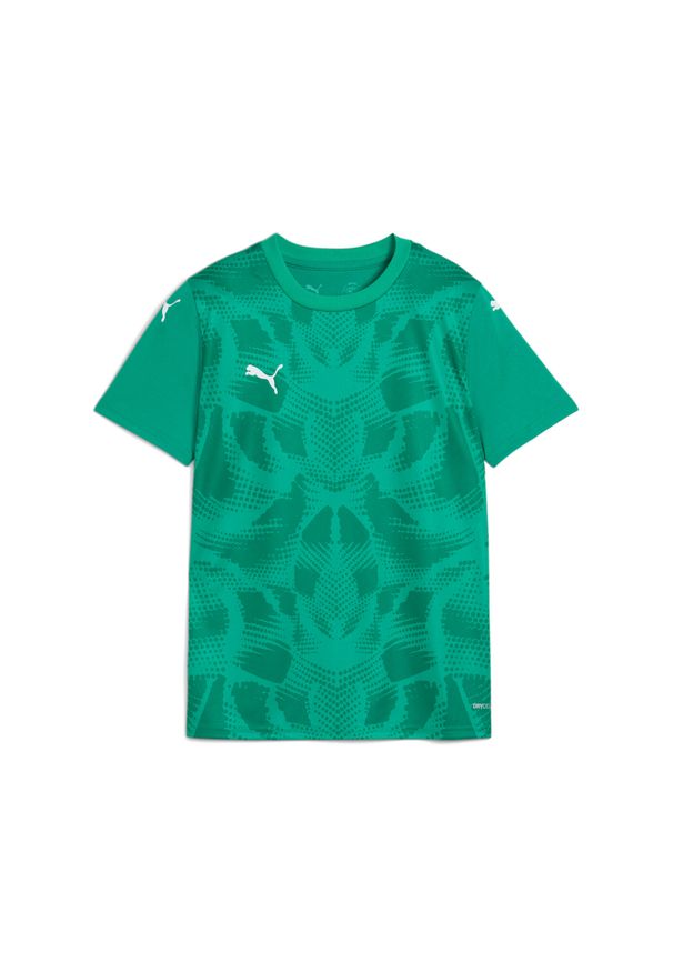 Koszulka dla dzieci Puma TeamUltimate. Kolor: zielony. Sport: piłka nożna