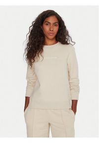 Guess Jeans Bluza W4YQ10 KC811 Beżowy Regular Fit. Kolor: beżowy. Materiał: bawełna #1