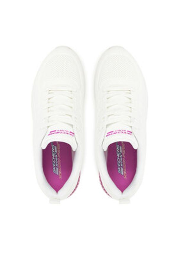skechers - Skechers Sneakersy Bobs Vision Air- 117646/W Biały. Kolor: biały. Materiał: skóra
