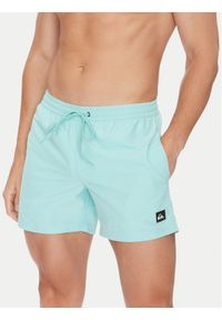 Quiksilver Szorty kąpielowe Everyday Solid Volley EQYJV04120 Turkusowy Regular Fit. Kolor: turkusowy. Materiał: syntetyk