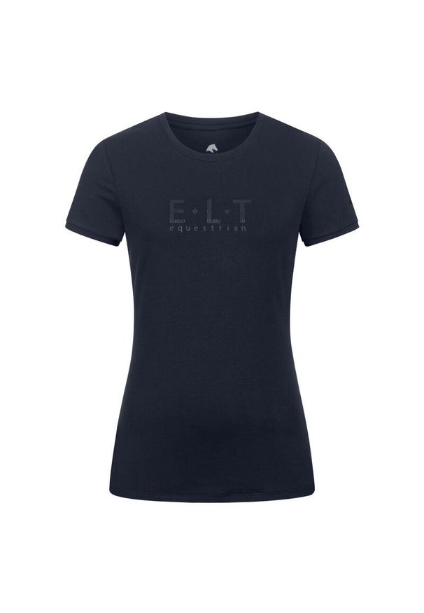 Koszulka damska ELT Perugia. Kolor: niebieski. Wzór: napisy