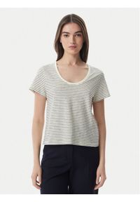 TOMMY HILFIGER - Tommy Hilfiger T-Shirt WW0WW48705 Biały Regular Fit. Kolor: biały. Materiał: bawełna #1