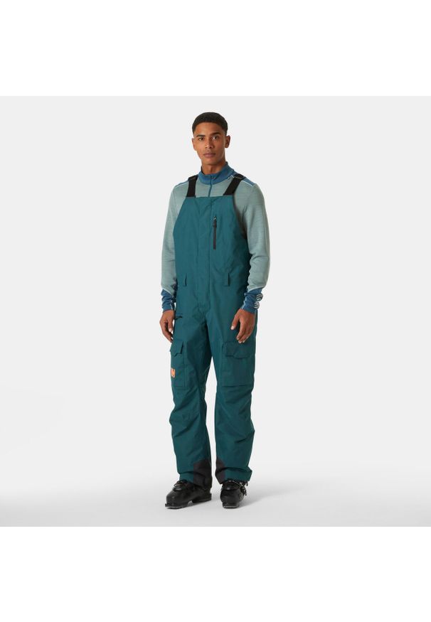 Spodnie narciarskie z szelkami Helly Hansen Sogn Shell. Kolor: zielony. Sezon: zima. Sport: narciarstwo