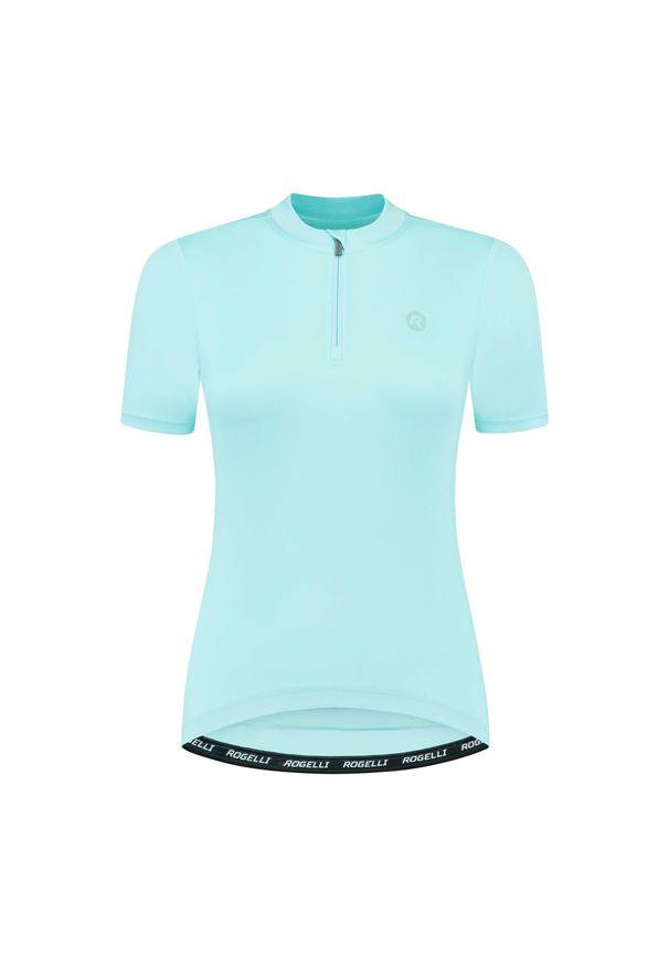 ROGELLI - Damska koszulka rowerowa CORE z krótkim rękawem. Kolor: niebieski. Długość rękawa: krótki rękaw. Długość: krótkie