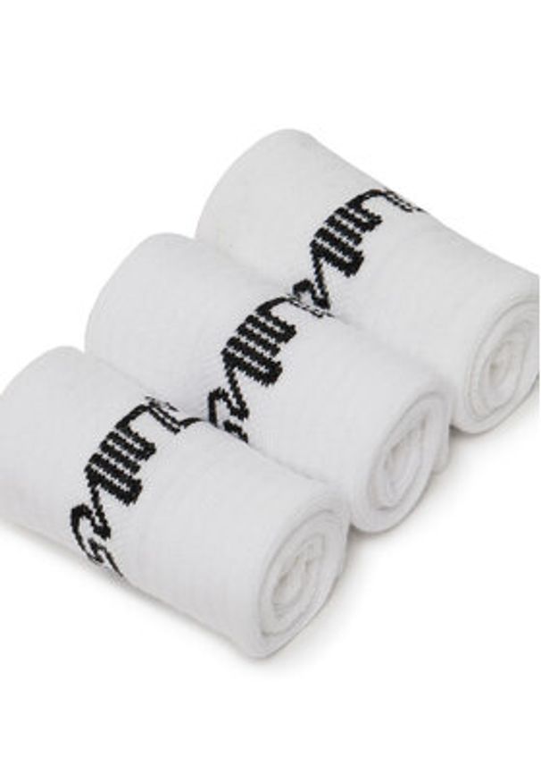 Quiksilver Zestaw 3 par wysokich skarpet męskich AS_QUIKSILVER_100W_SS25 (3-PACK) Biały. Kolor: biały. Materiał: materiał, bawełna