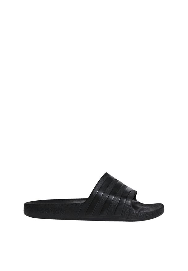 Adidas - Klapki adilette Aqua. Kolor: czarny. Styl: elegancki