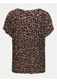 only - ONLY T-Shirt 15344399 Brązowy Regular Fit. Kolor: brązowy. Materiał: syntetyk #3