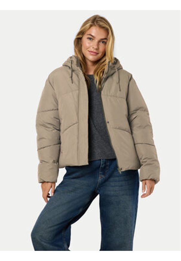Noisy may - Noisy May Kurtka zimowa Tenna 27030499 Beżowy Regular Fit. Kolor: beżowy. Materiał: syntetyk. Sezon: zima
