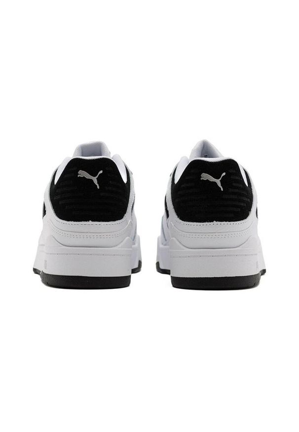 Puma - Męskie Skórzane Buty Sportowe Slipstream. Kolor: czarny, biały, wielokolorowy. Materiał: skóra. Sport: turystyka piesza