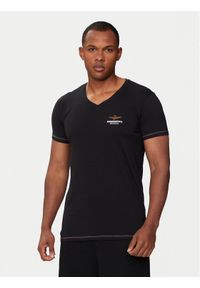 Aeronautica Militare T-Shirt AM1UTI004 Czarny Regular Fit. Kolor: czarny. Materiał: bawełna