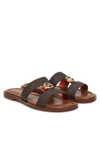 MICHAEL Michael Kors Klapki Ering Flat 40S6ERFS2B Brązowy. Kolor: brązowy. Materiał: skóra #5