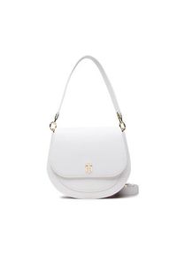 TOMMY HILFIGER - Tommy Hilfiger Torebka Th Element Saddle Bag Corp AW0AW11367 Biały. Kolor: biały. Materiał: skórzane #5