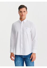 Pako Lorente - PAKO LORENTE – Biała koszula męska. Kolor: biały. Materiał: poliester, bawełna. Długość rękawa: długi rękaw. Długość: długie #1