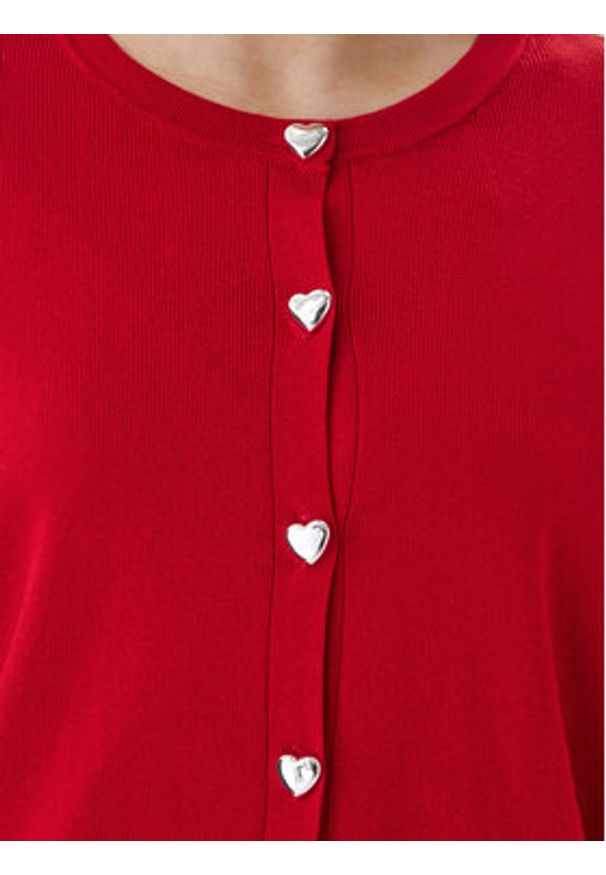 only - ONLY Kardigan Maisie 15364920 Czerwony Regular Fit. Kolor: czerwony. Materiał: wiskoza