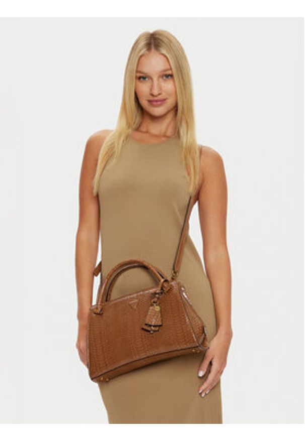Guess Torebka HWKB94 99060 Brązowy. Kolor: brązowy. Materiał: skórzane