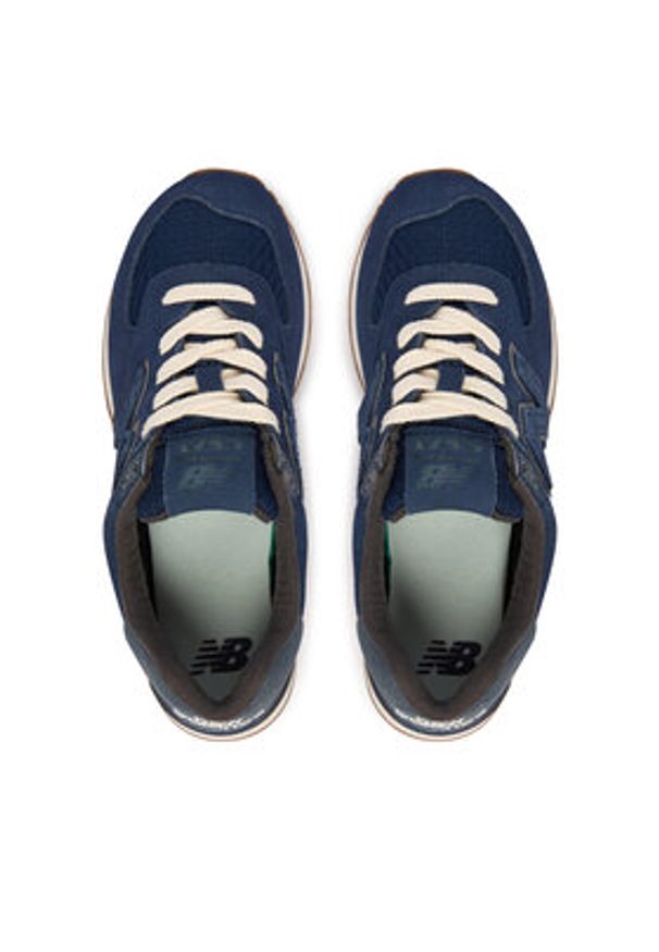 New Balance Sneakersy U5747FO Granatowy. Kolor: niebieski. Materiał: skóra, zamsz