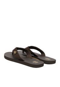 Quiksilver Japonki EO-DUNE CQ10036MGG Brązowy ciemny. Kolor: brązowy. Materiał: skóra #5