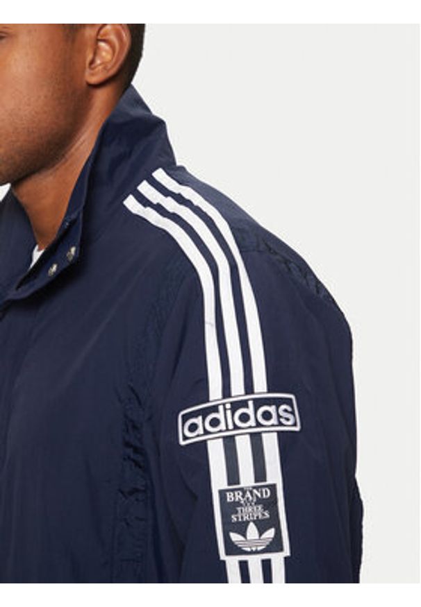Adidas - adidas Kurtka przejściowa Adibreak JD4271 Granatowy Loose Fit. Kolor: niebieski. Materiał: syntetyk